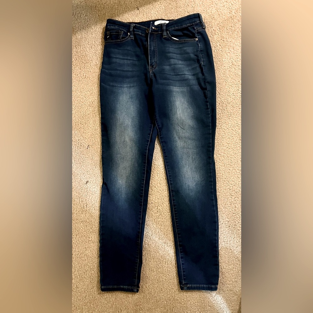 KanCan High-Rise Dark Wash Skinny Jeans (Size 11/29)